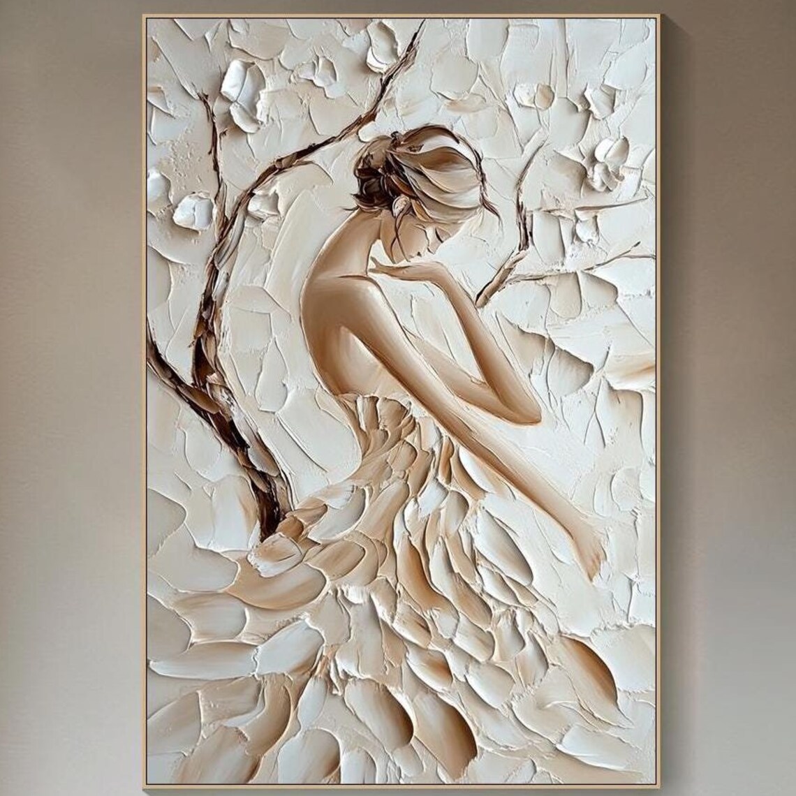 Abstract Woman Figure, Minimalist Nude Silhouette Art Print