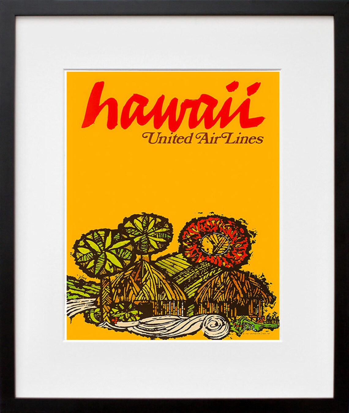 Hawaii Retro Poster, Hawaiian Decor Travel Poster - Image 2