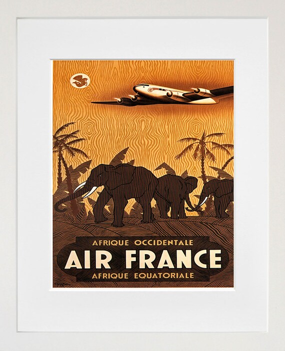 Travel Poster Africa Art Print Zt8