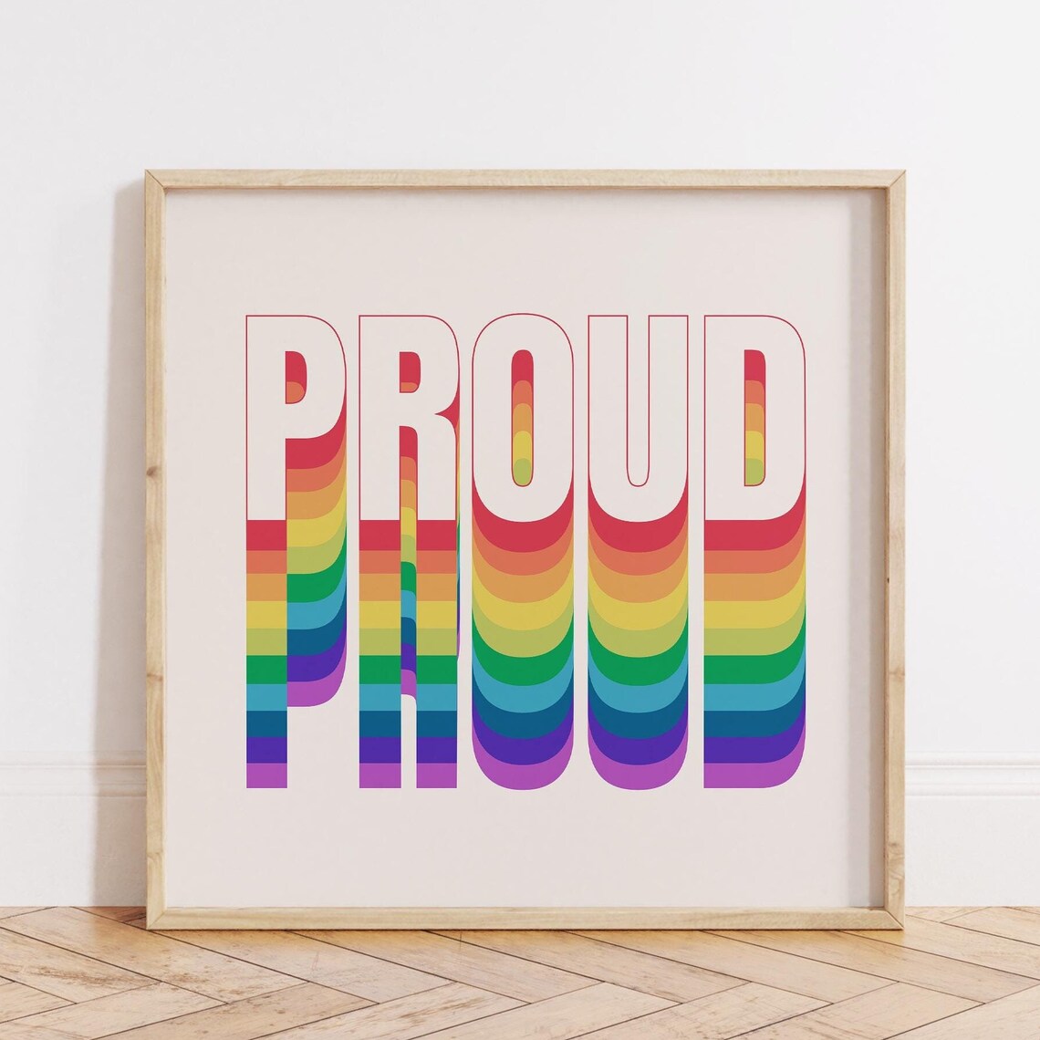 Square Pride LGBTQIA Proud Rainbow Stripes - Image 4