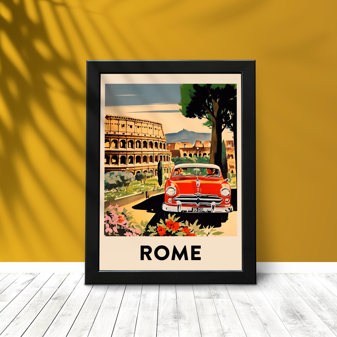 Rome Travel Poster, Vintage Mid-Century Italy - Image 4
