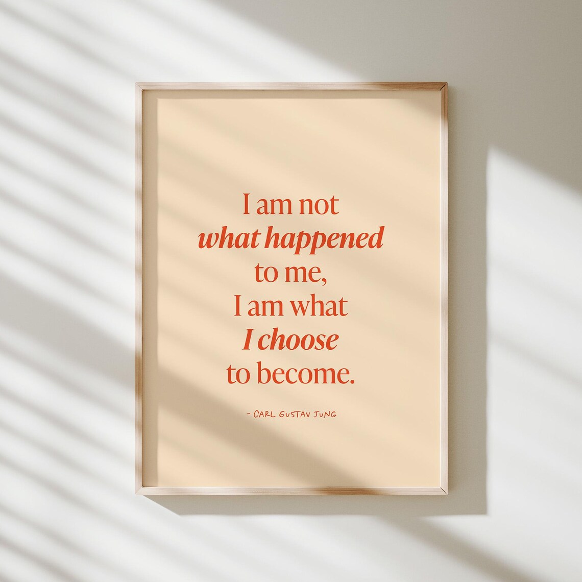 Carl Jung Quote Vintage Mental Health Art Print