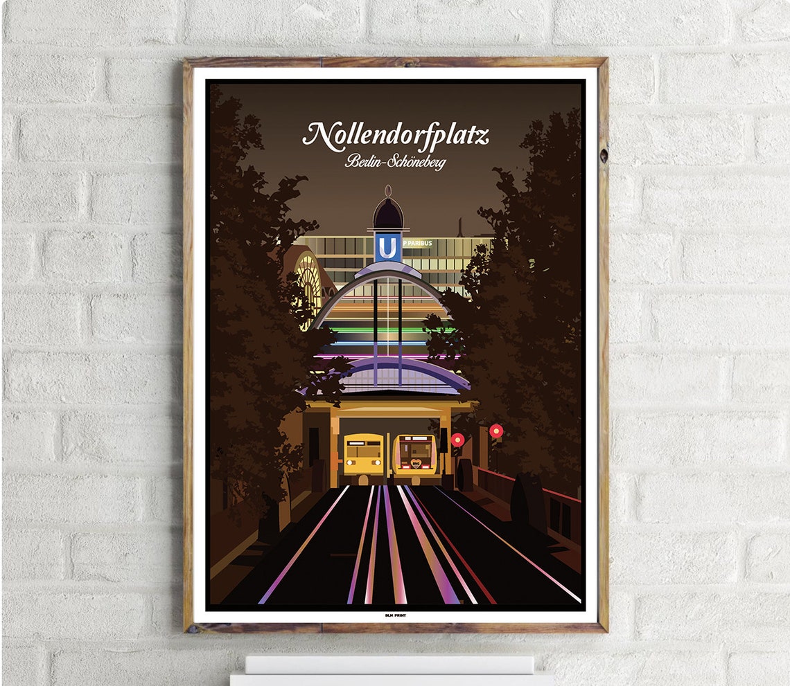 Schneberg Nollendorfplatz 3 Vintage Travel Poster