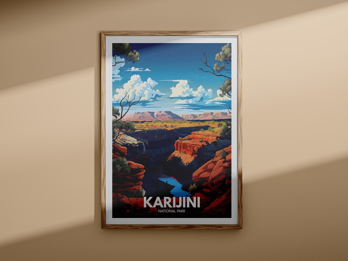Karijini National Park Red Gorge River Outback Western Australia Poster - Image 3
