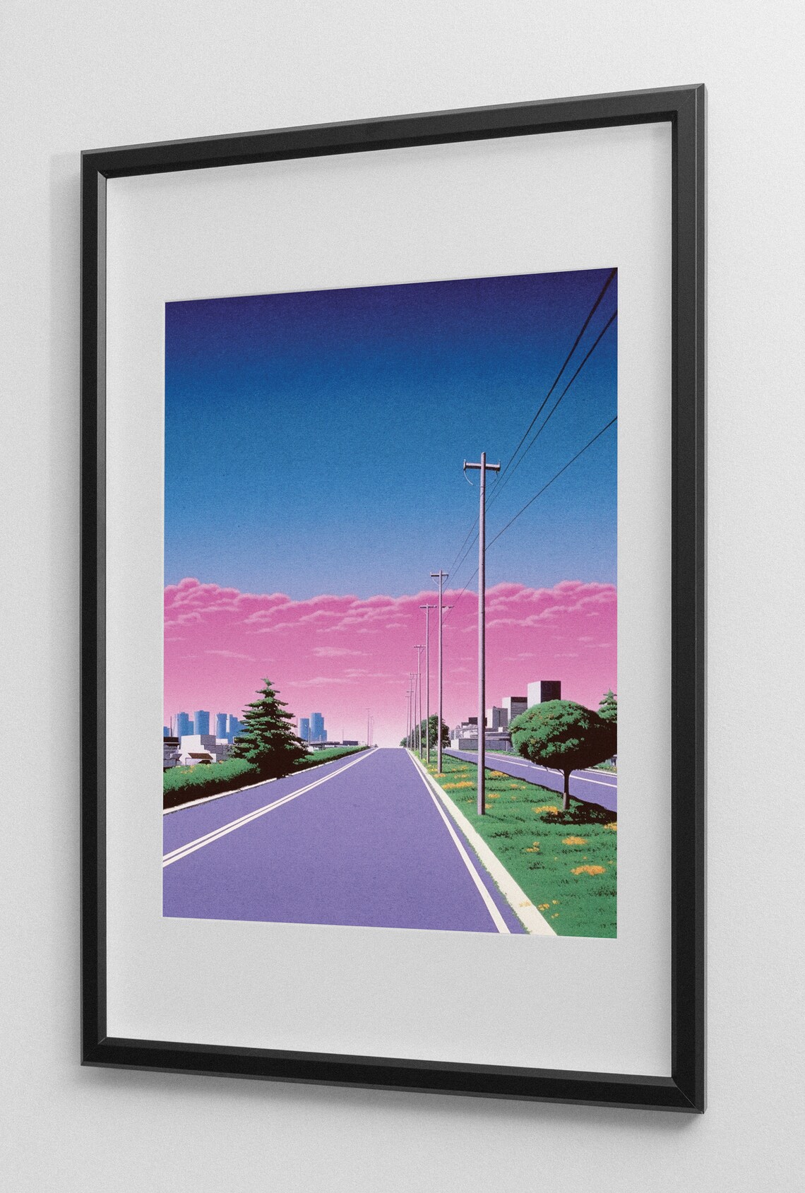 Vintage Japanese Retro Poster, Surreal Wall Art - Image 2