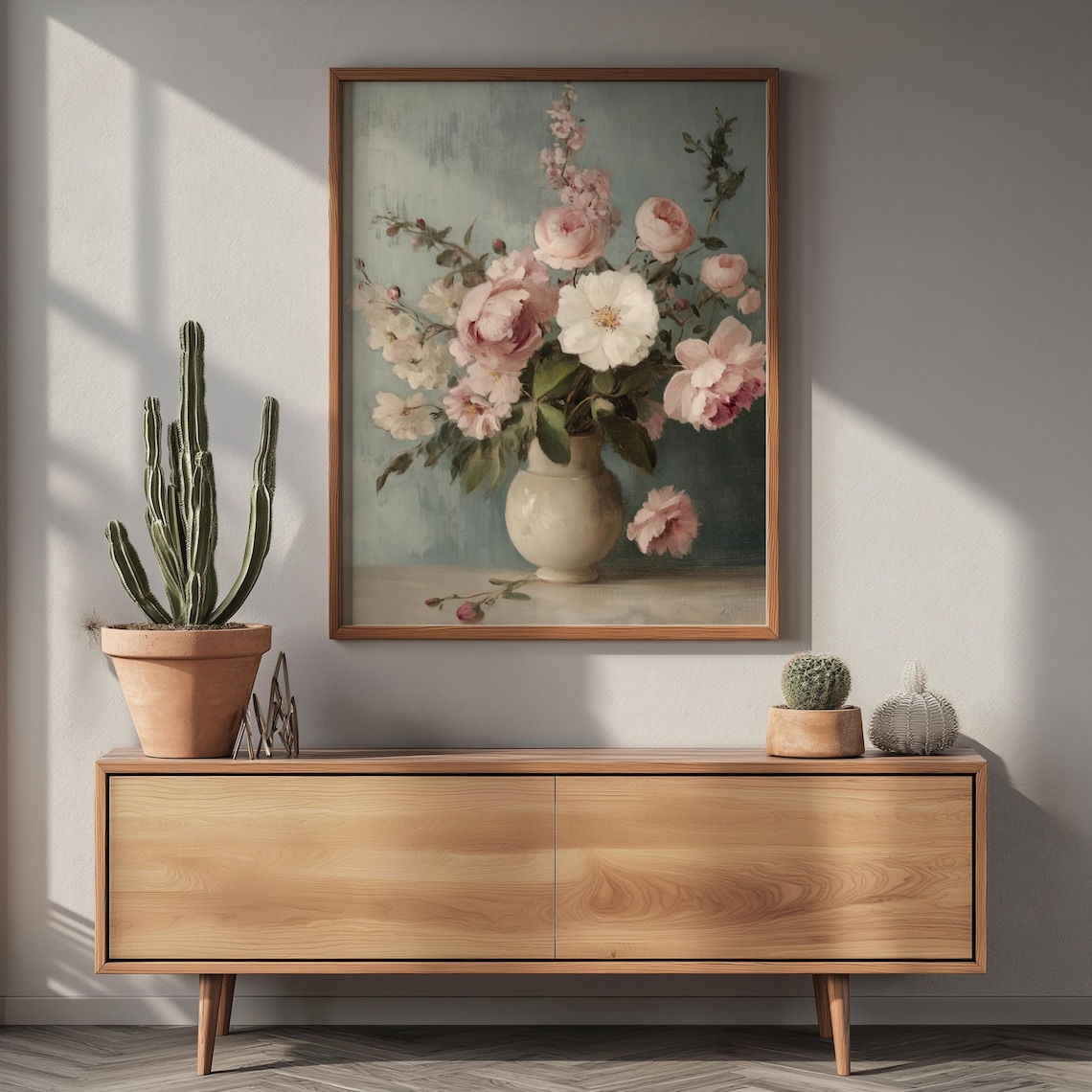Vintage Flower Print, French Country Art Print - Image 3