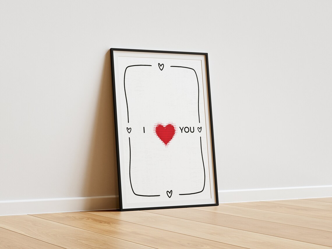 Hearth Heart Decor Print, Sweet Romantic Wall Art - Image 4