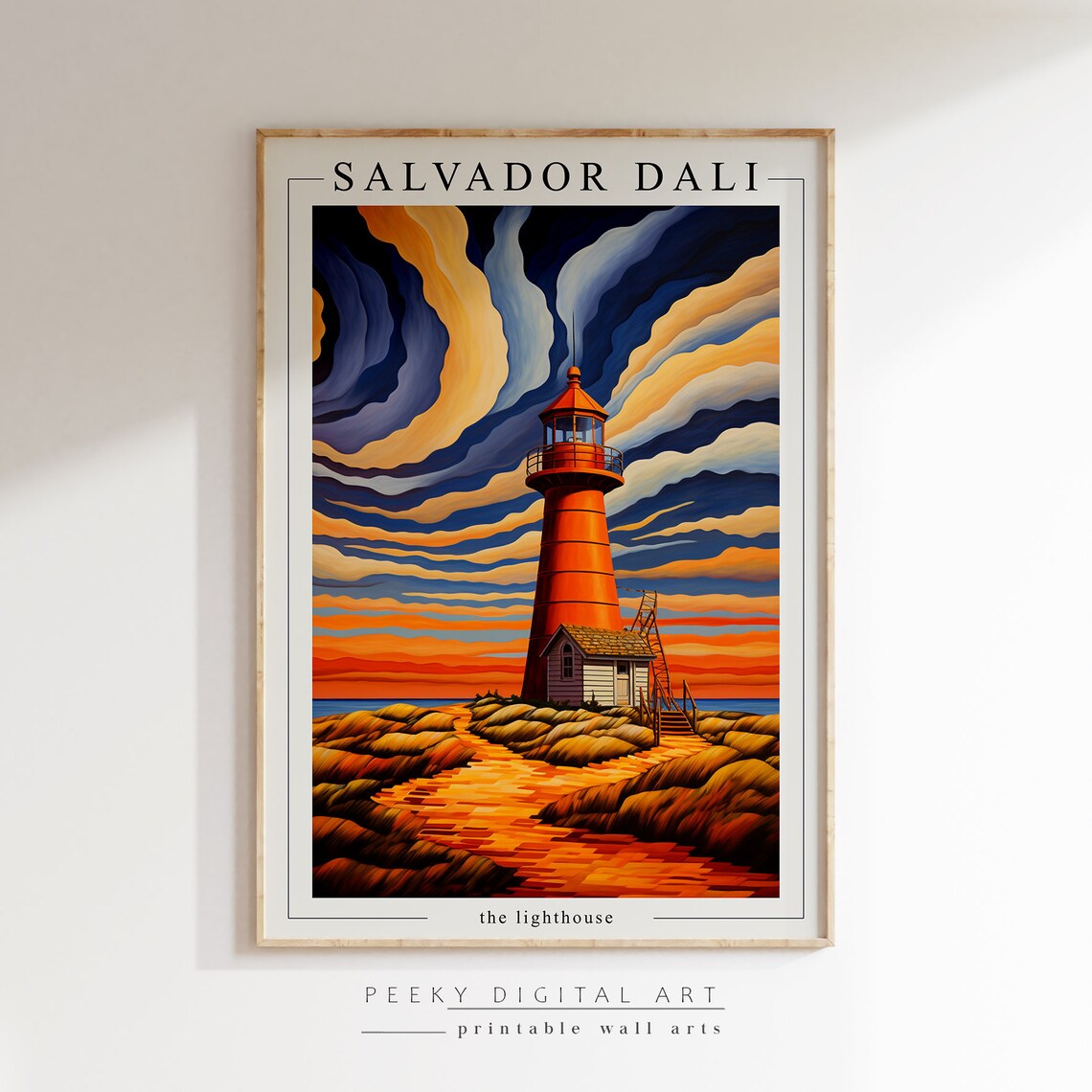 Salvador Dali Lighthouse Art Print, Surrealist Poster - Image 2