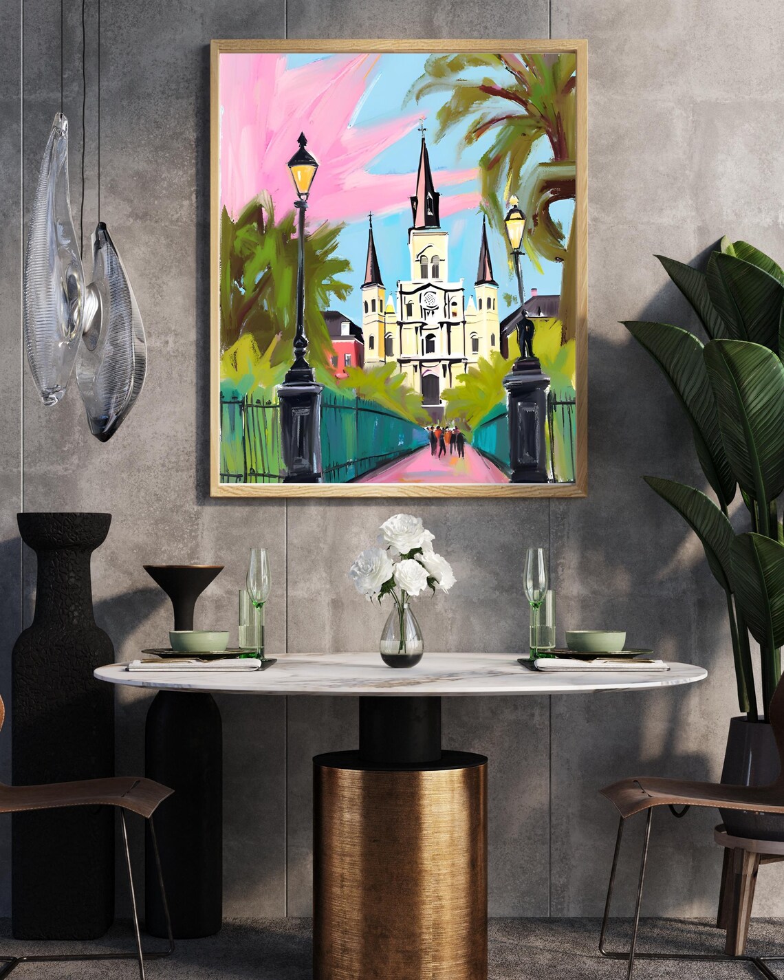 New Orleans French Quarter Travel Poster Art Print - Image 3