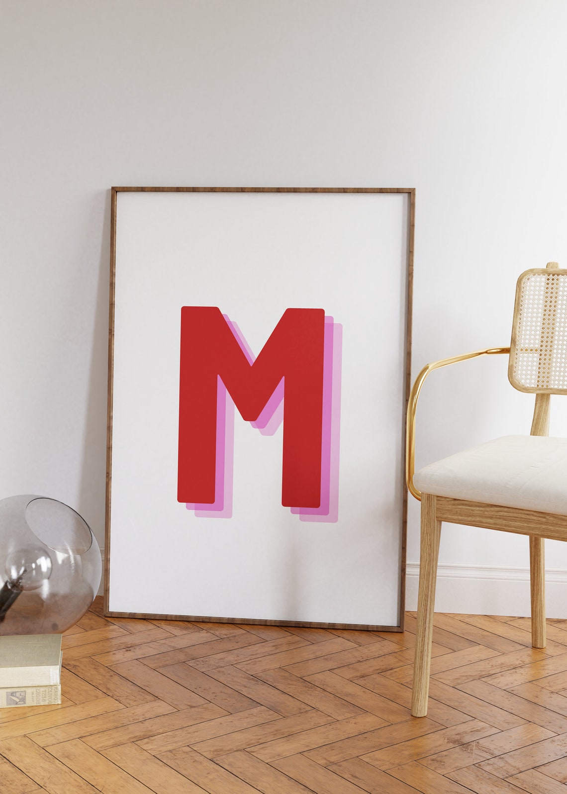 Retro Alphabet M, Retro Home Decor - Image 5