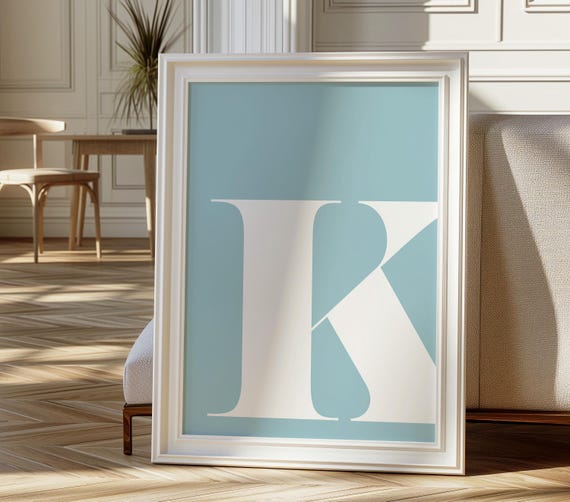 Letter S Print, Alphabet Nursery Decor