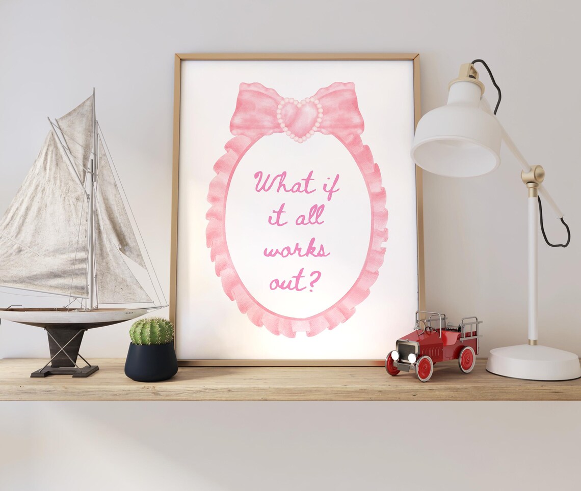 What If It All Works Out? Typography Poster - Image 2