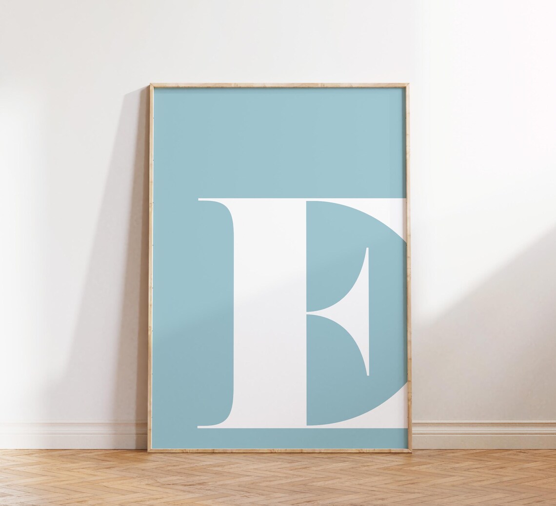Letter E Alphabet Wall Decor, Nursery Letter Art - Image 4