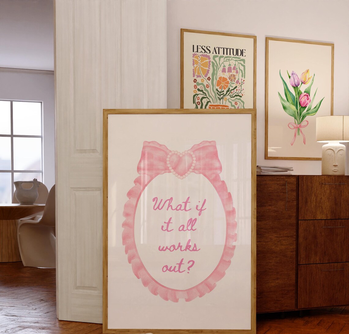 What If It All Works Out? Typography Poster