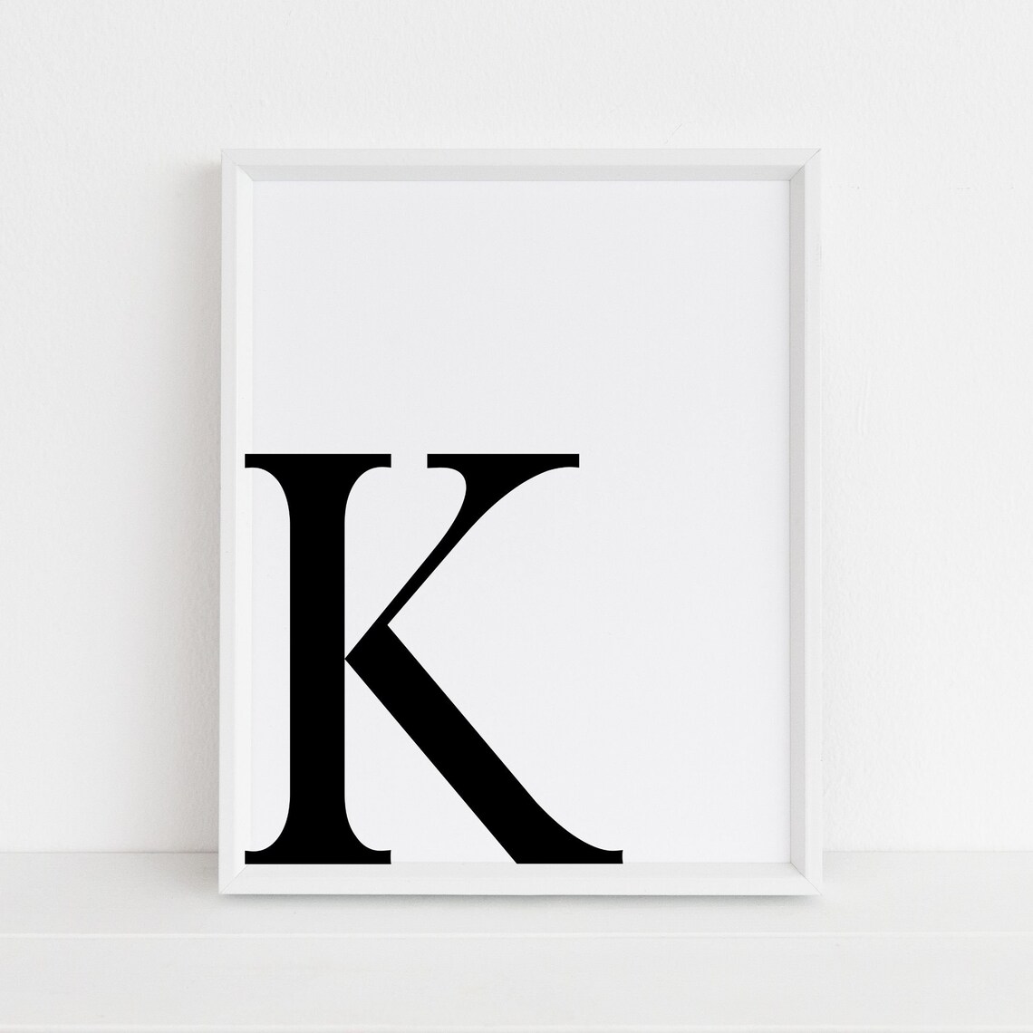Letter K Minimalist Letter Art, Alphabet Print - Image 4