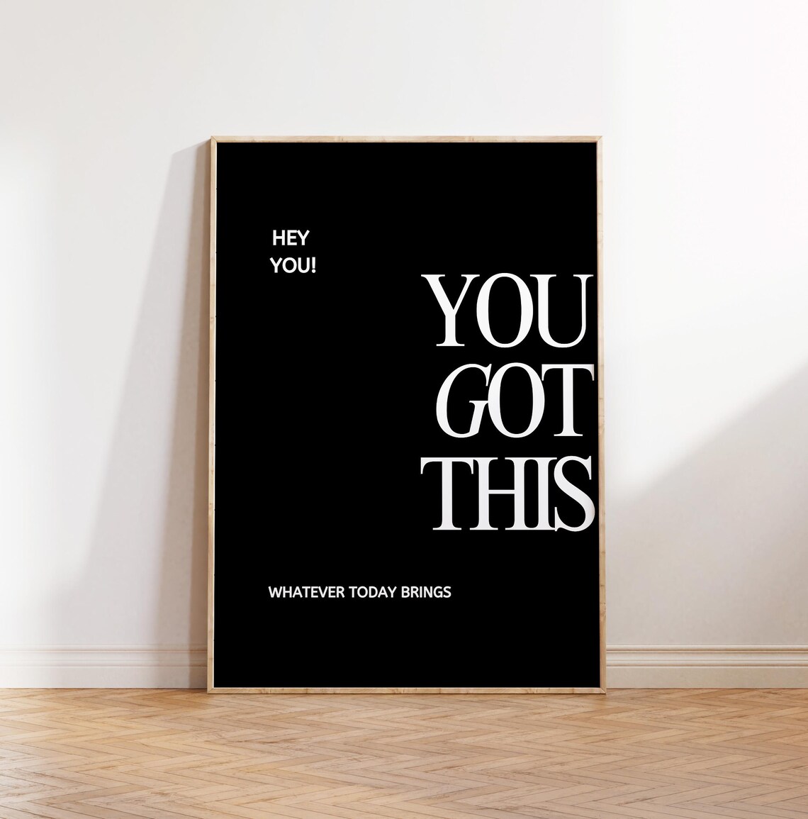 You Got This Bold Cream Serif Text On Black Motivational Quote Poster - Image 5