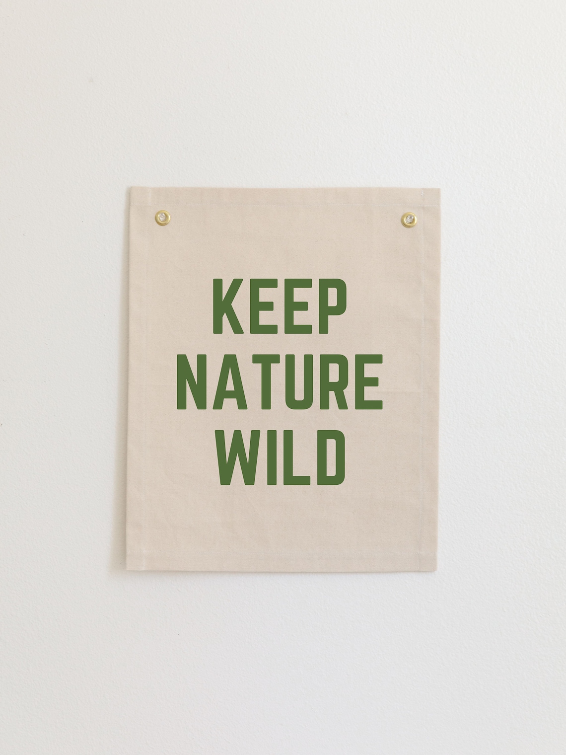 Keep Nature Wild Banner, Woodland Nursery Decor