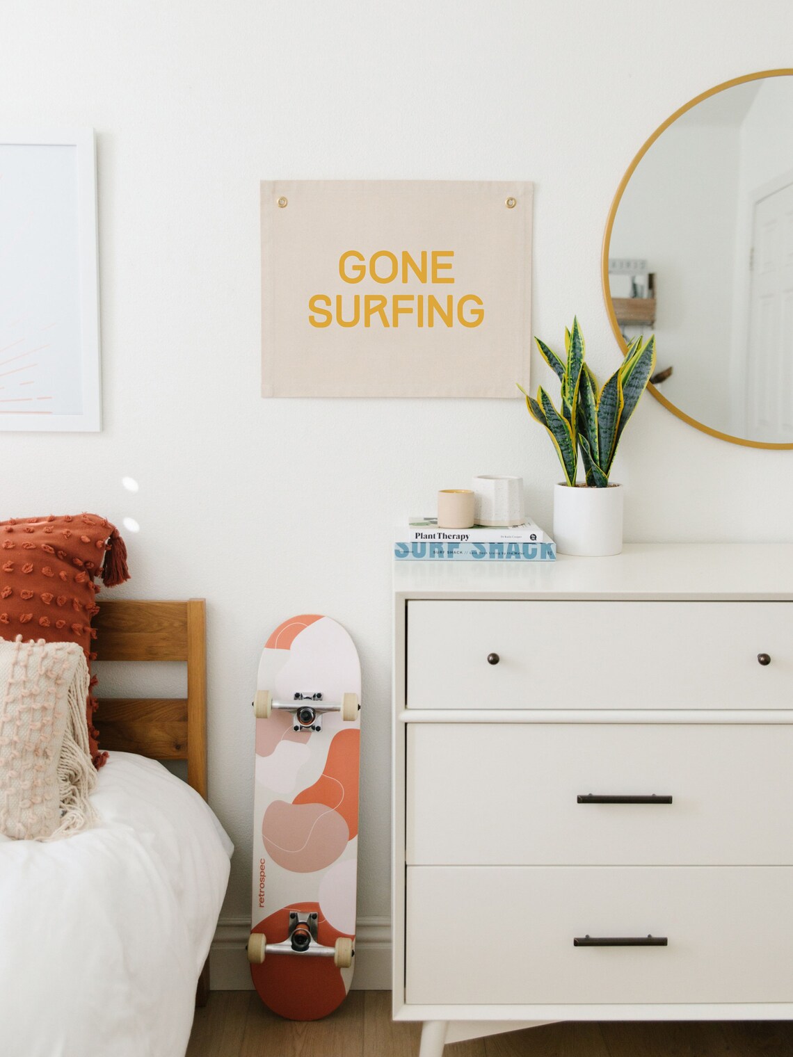 Gone Surfing Wall Banner, Surf Nursery Decor - Image 3