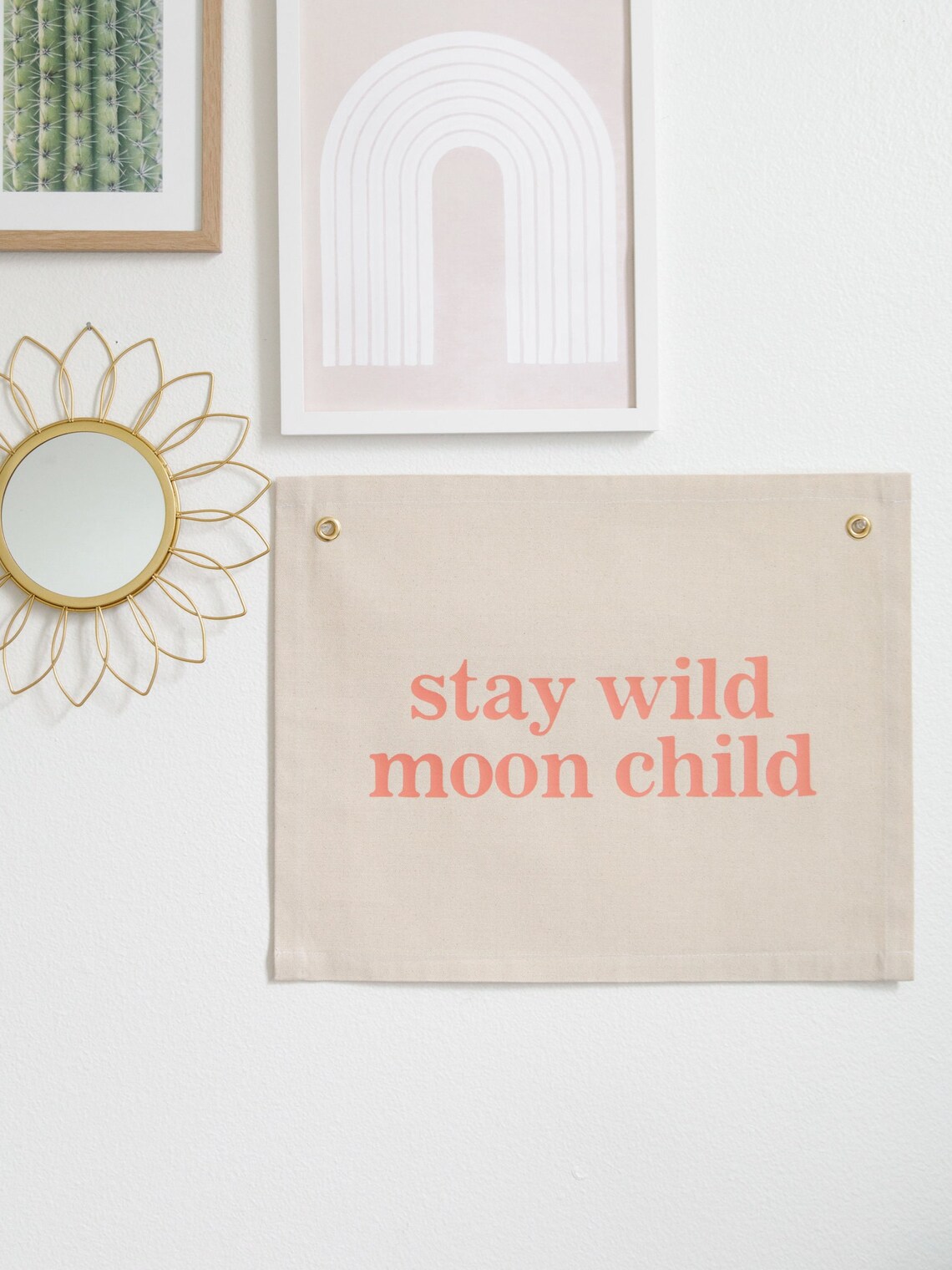 Stay Wild Moon Child Nursery Boho Wall Print - Image 2