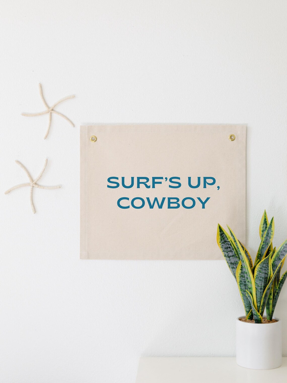 Surf's Up Cowboy Coastal Nursery Travel Poster - Image 3