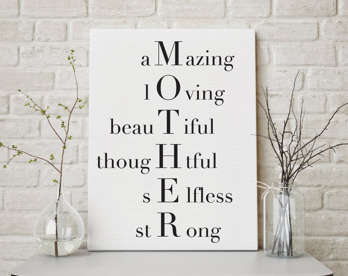 What a Mother Is Acrostic Mother's Day Gift Sentimental Poster - Image 3