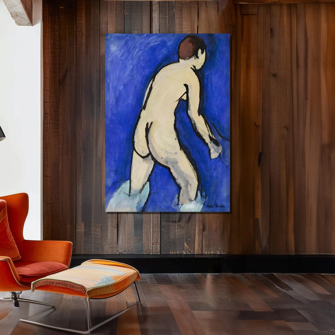 Henri Matisse Painting The Bather Ready To Hang Modern Art Masterpiece For Living Room Or Office Decor - Image 2