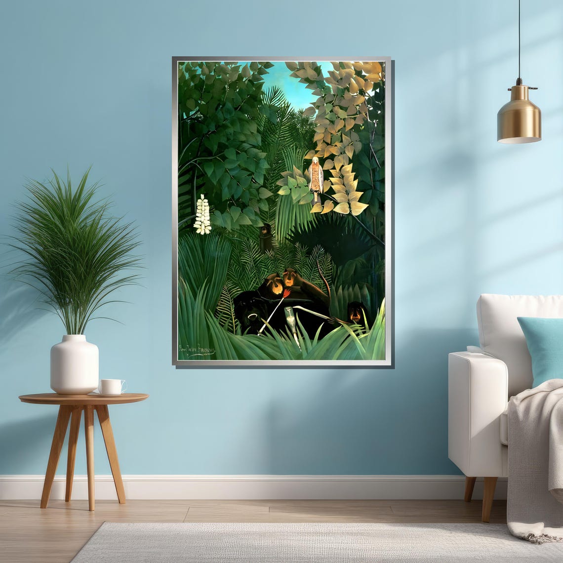 Henri Rousseau The Dream Jungle Night Scene Classic Art Poster - Image 4