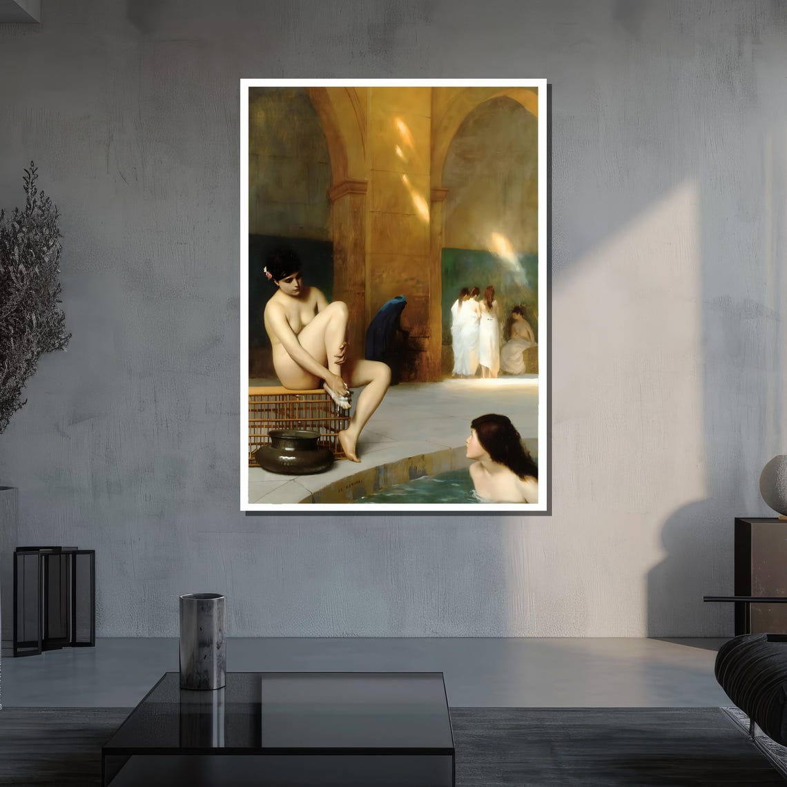 Jean-Leon Gerome Moorish Bath Orientalist Masterpiece Art Poster - Image 3
