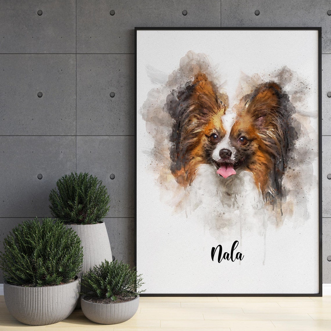 Pet Portrait Painting From Photo Custom Dog Portrait Dog Watercolor Pet Owner Portrait Gift Dog Memorial Gift Christmas Gift For Mom - Image 4
