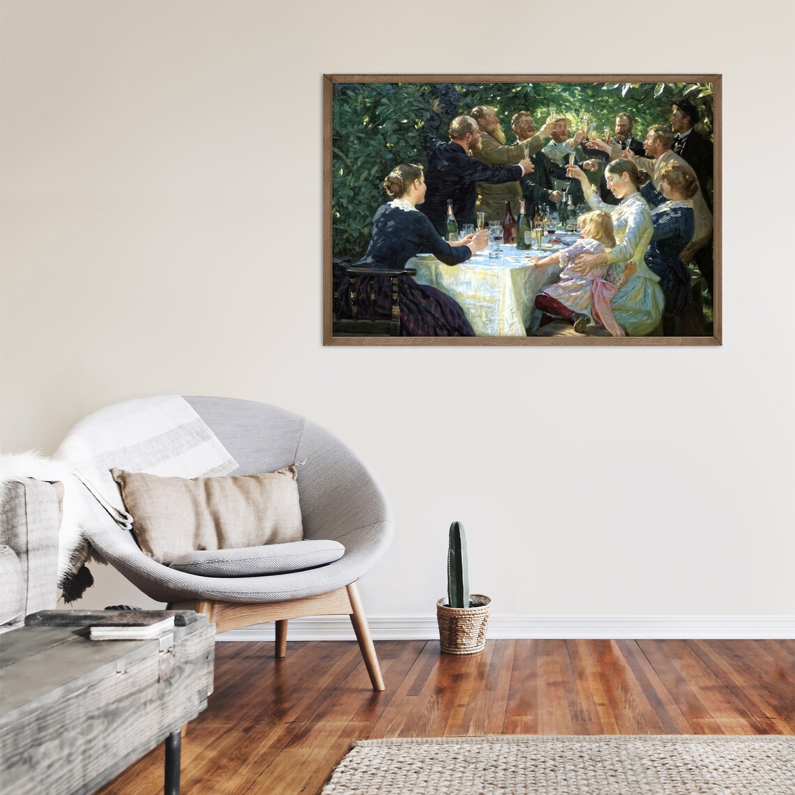 Peder Severin Kroyer Hip Hip Hurrah, Art Print - Image 2