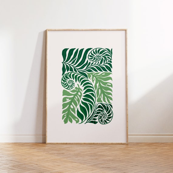 Jungle Flora Botanical Wall Art Print