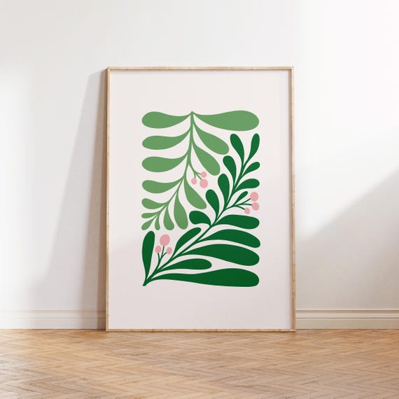 Jungle Flora Tropical Botanical Wall Art Print