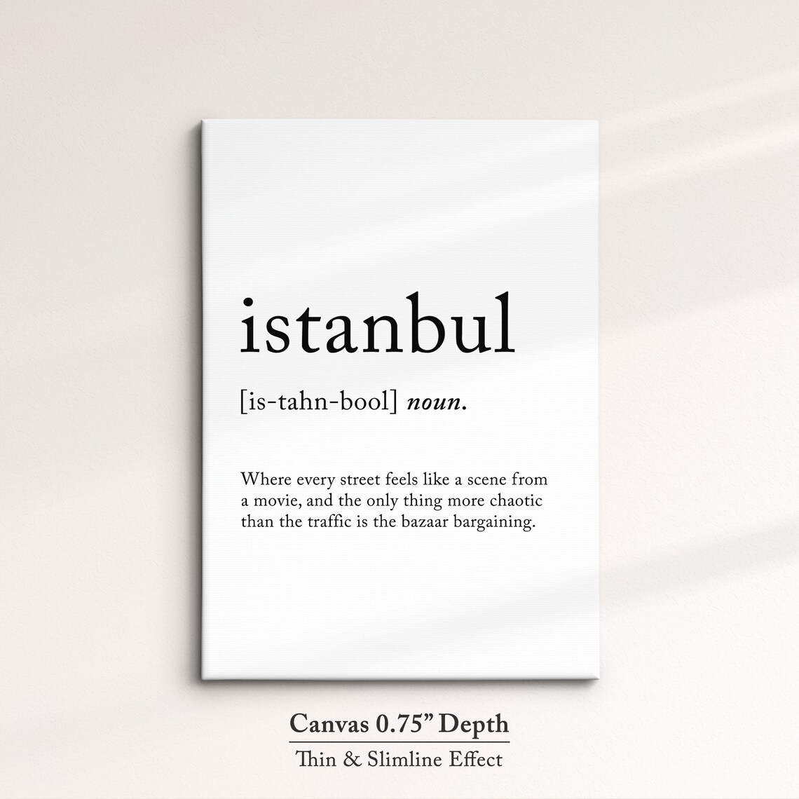Istanbul Turkey Definition Dictionary Funny Quote Minimalist Framed Print Framed Wall Art Poster Home Decor Interior Gift Idea - Image 4
