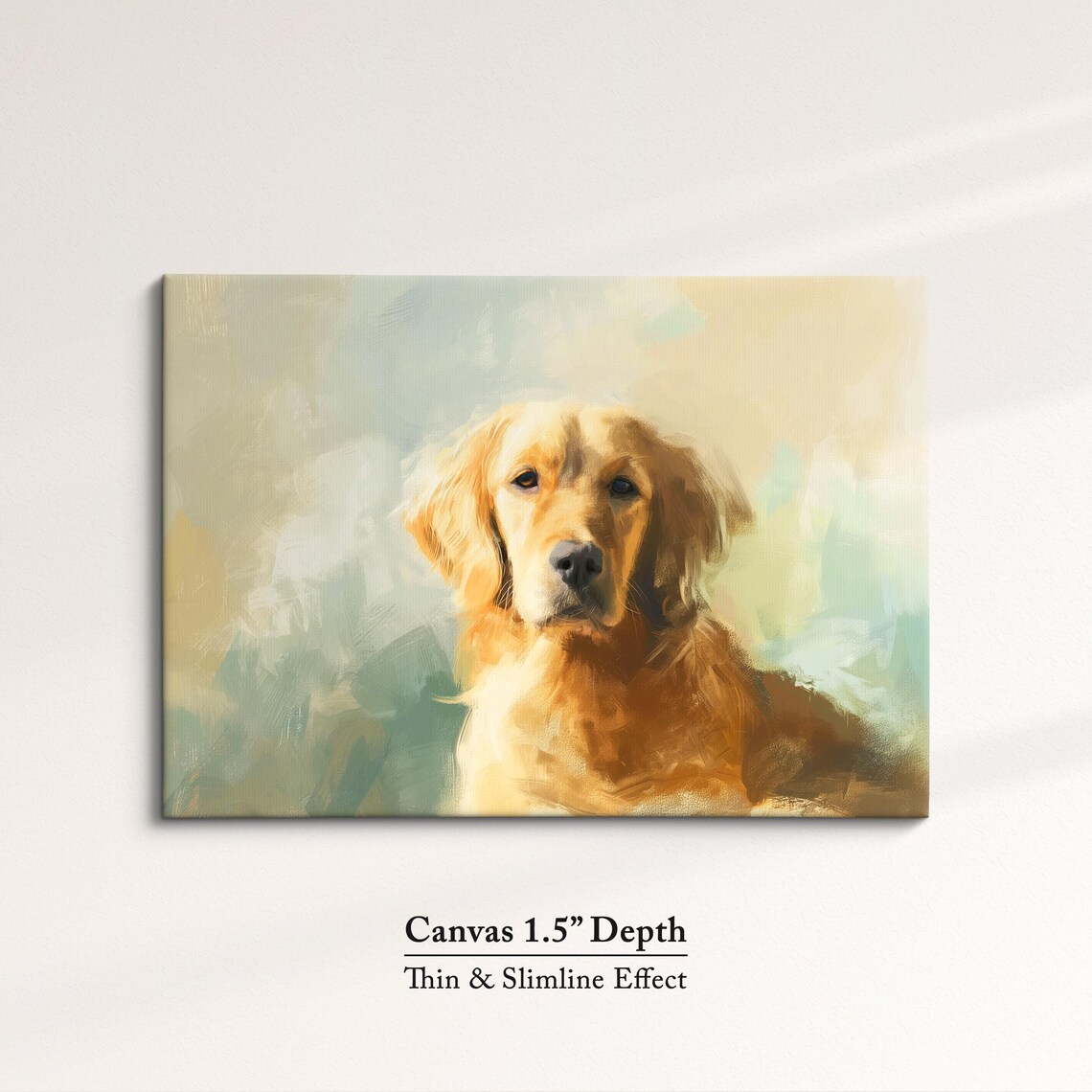 Golden Retriever Abstract Oil Painting, Dog Art Print - Image 3