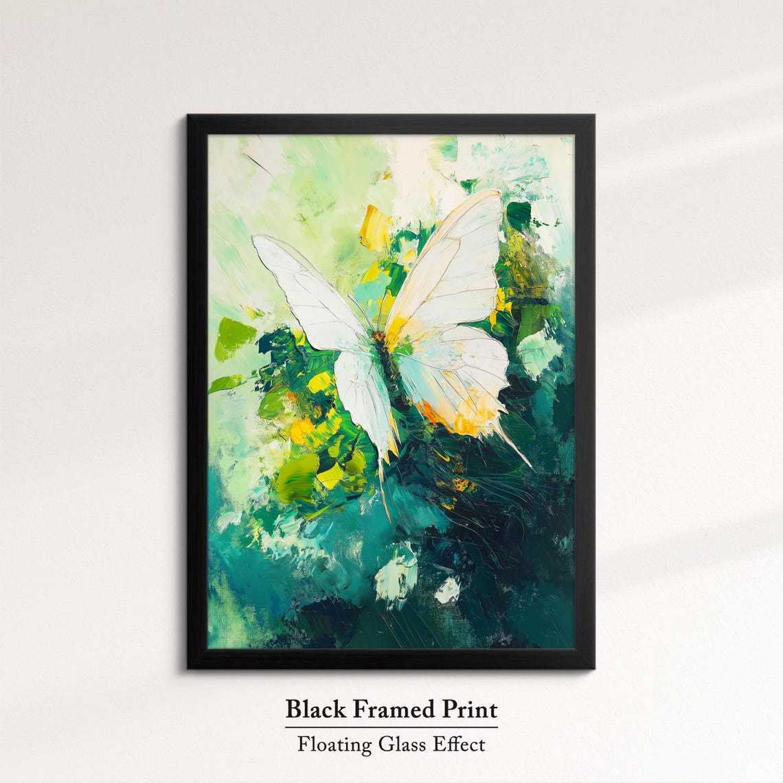 Colorful Butterfly Abstract Oil Painting Framed Print Framed Portrait Wall Art Poster Home Decor Interior Butterfly Lover Gift - Image 8