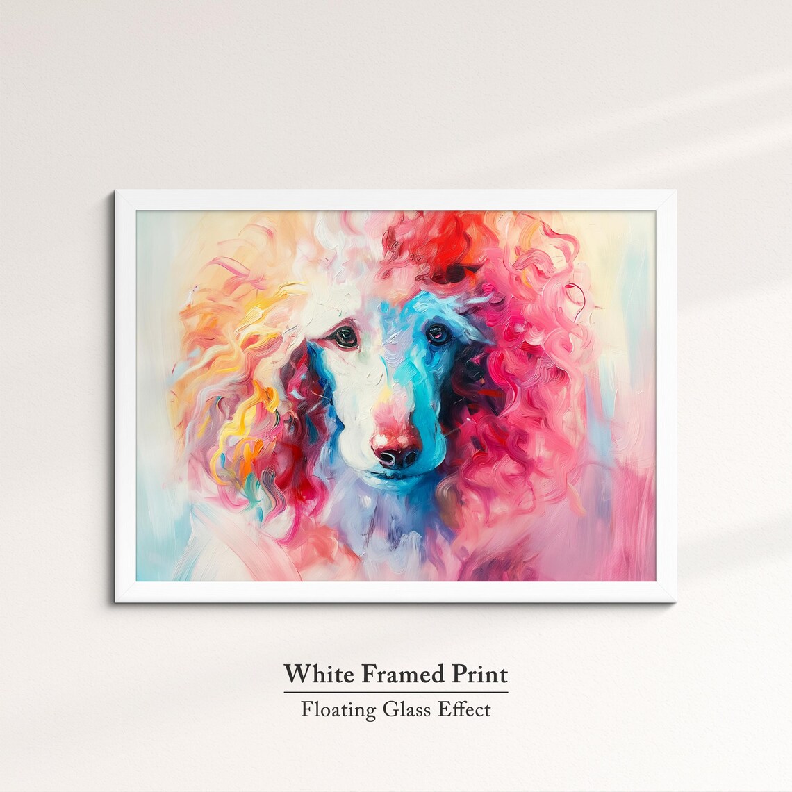 Poodle Abstract Oil Painting Art Print, Luxury Dog Decor - Image 7