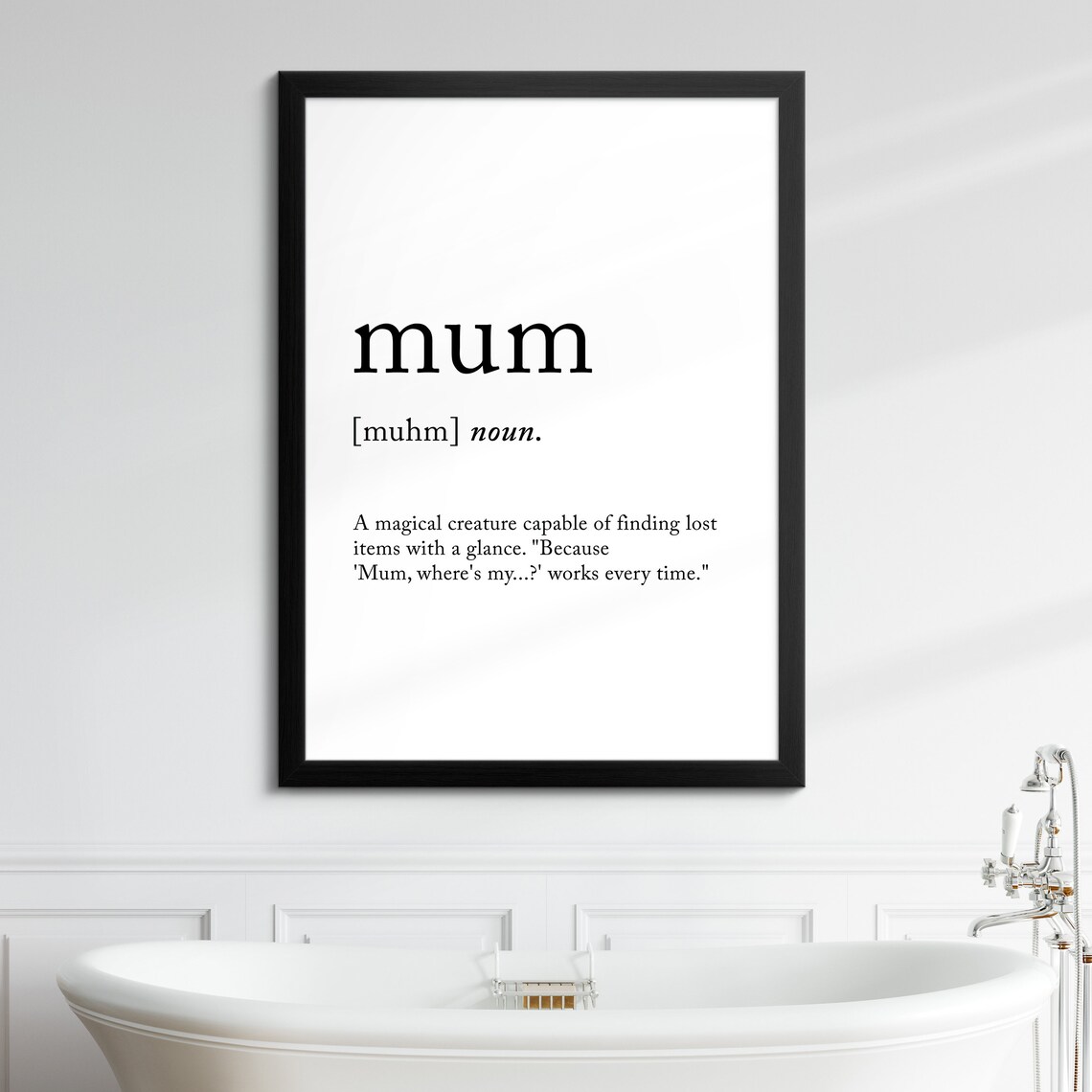 Mum Minimalist Definition Quote Word Art Framed Print Framed Female Wall Art Lady Poster Feminine Home Decor Gifts For Her - Image 8