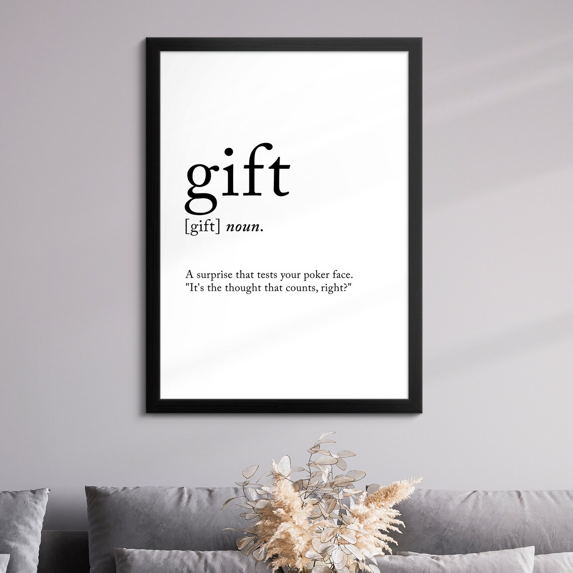 Gift Minimalist Definition Quote Word Art Framed Print Framed Female Wall Art Lady Poster Feminine Home Decor Gifts For Her - Image 8