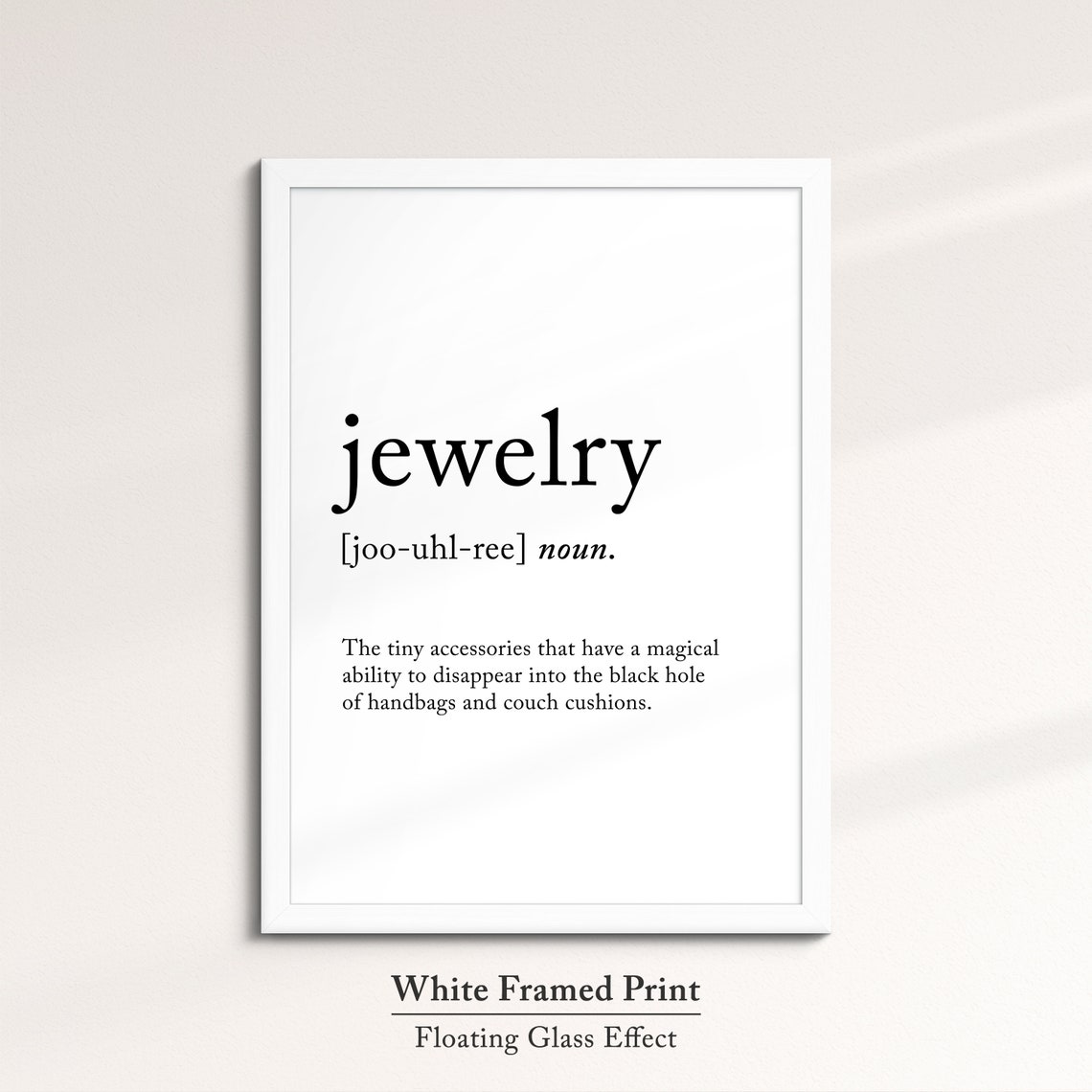 Jewelry Dictionary Definition Funny Accessories Quote Wall Poster - Image 7