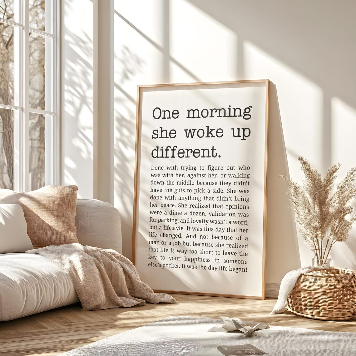 One Morning She Woke Up Different Empowerment Print - Image 6