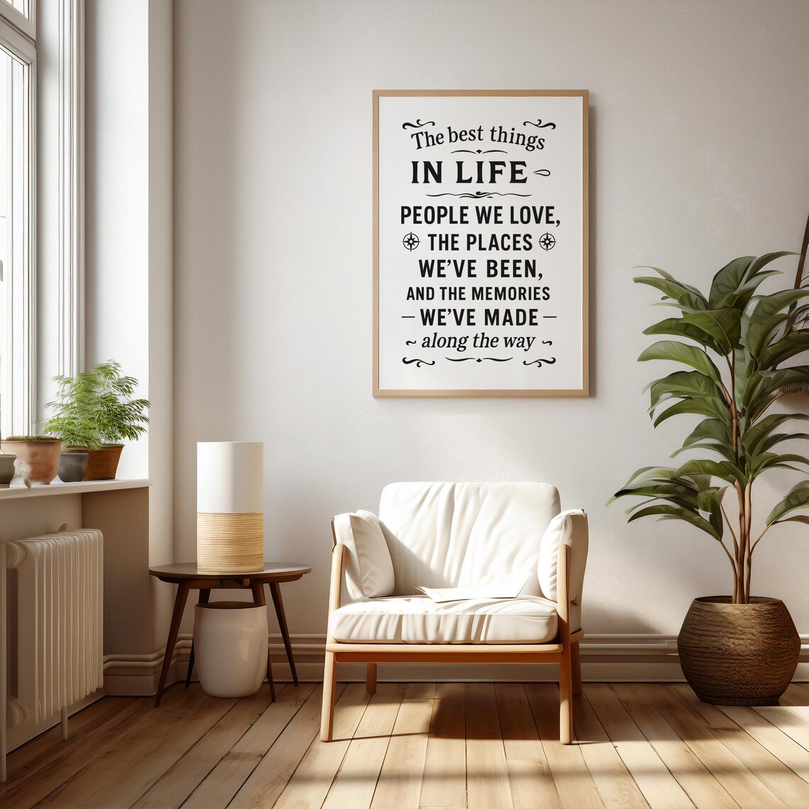 Life Best Things Quote Poster, Motivational Decor - Image 3