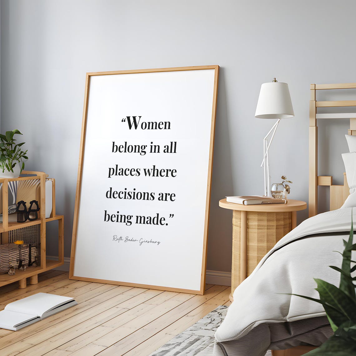 Ruth Bader Ginsburg Women Belong Empowering Feminist Quote Poster - Image 5