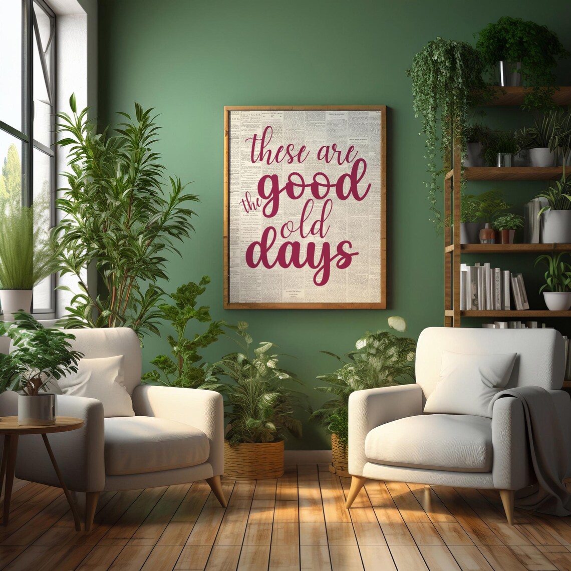 These Are The Good Old Days Quote Wall Decor - Image 3