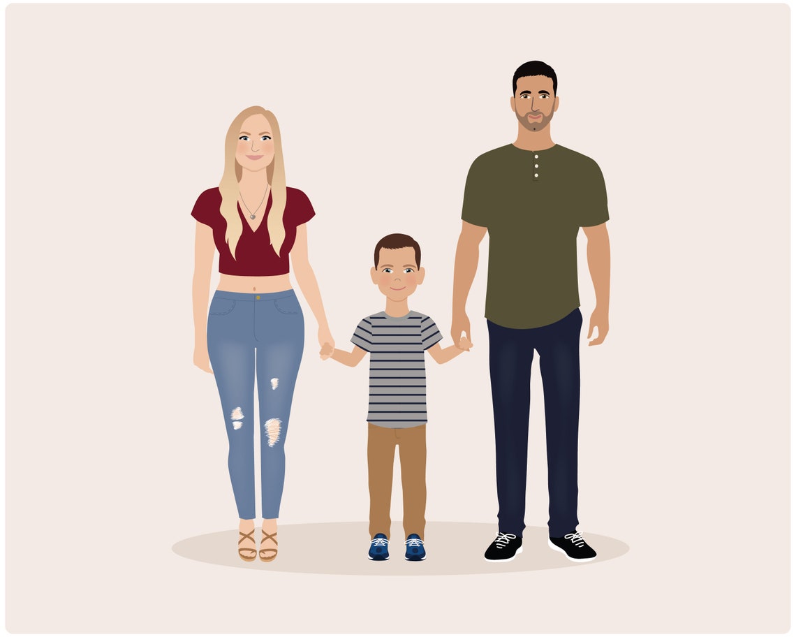 Custom Family Portrait - Illustration - Image 4