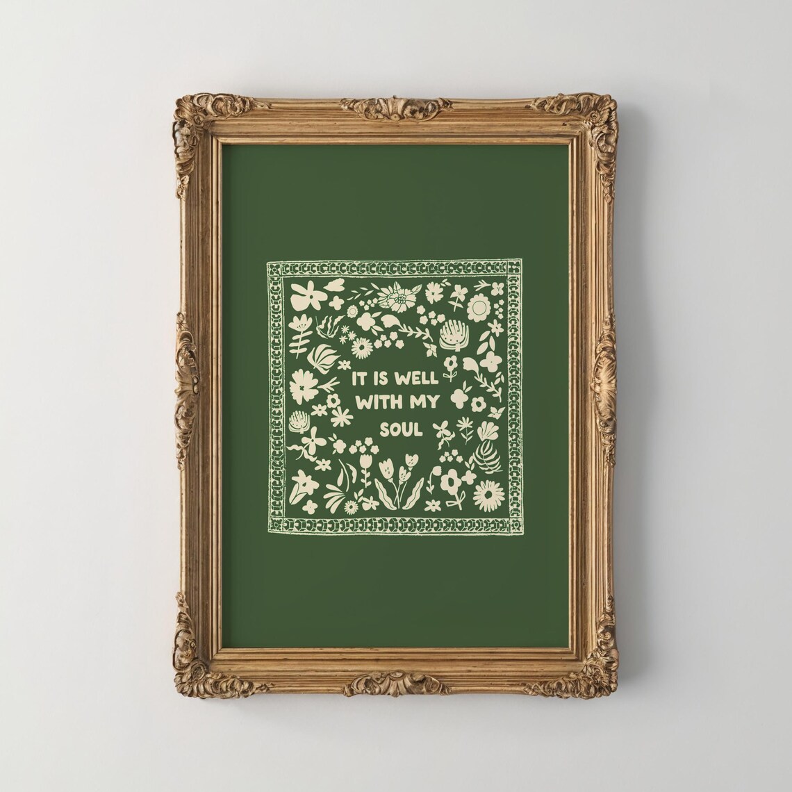 It Is Well With My Soul Vintage Art Print