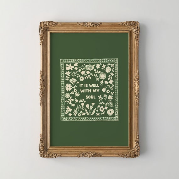 It Is Well With My Soul Vintage Art Print