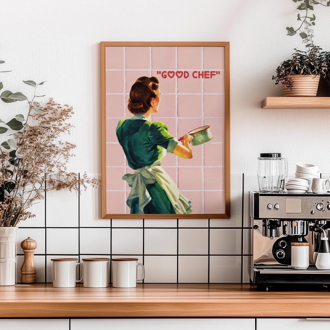 Good Chef Wall Art Retro Kitchen Decor Vintage Kitchen Wall Prints Aesthetic Kitchen Wall Art Bar Kitchen Prints Cute Poster - Image 7