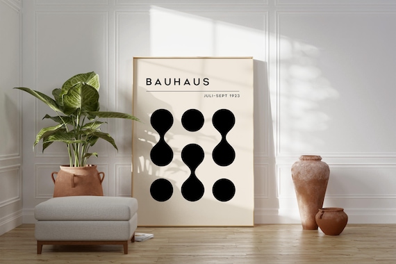 Bauhaus July September 1923 Black Organic Shapes Minimalist Poster