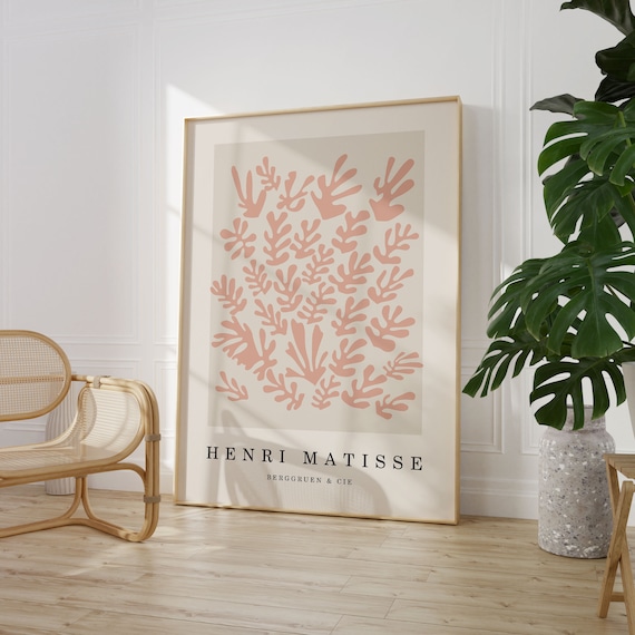 Matisse Beige Poster Henri Matisse Art Print Blush Boho Wall Art Matisse Abstract Wall Art Minimalist Wall Decor Scandi Decor