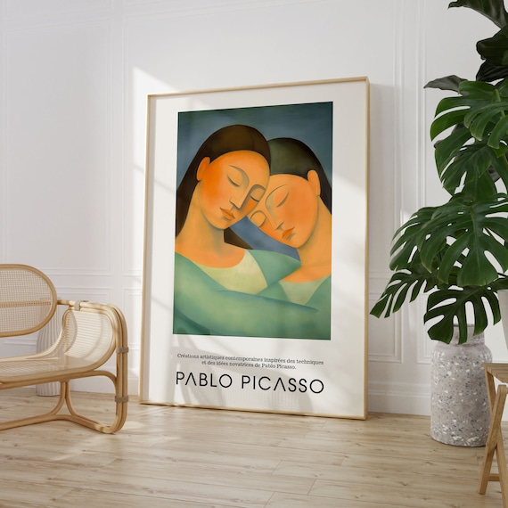 Pablo Picasso Sisterhood Wall Art Print Vintage Maximalist Poster Famous Artist Print Instant